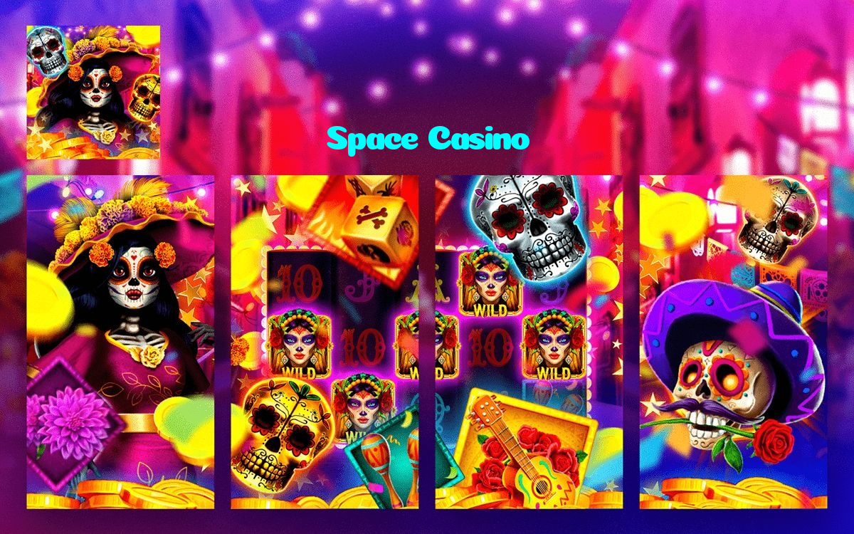 Space Casino casino presented on mobile device in Pakistan with slots and live games